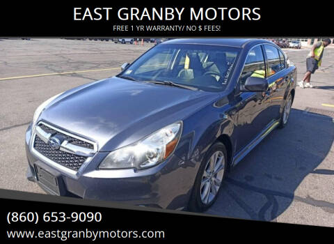 2014 Subaru Legacy for sale at EAST GRANBY MOTORS in East Granby CT
