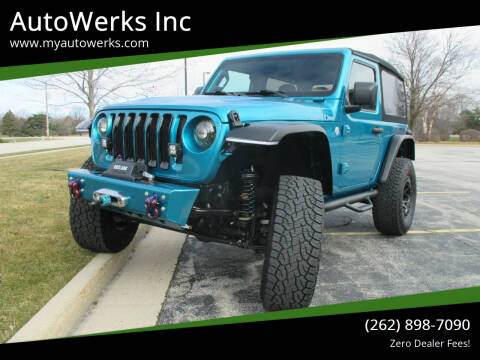 2020 Jeep Wrangler for sale at AutoWerks Inc in Sturtevant WI