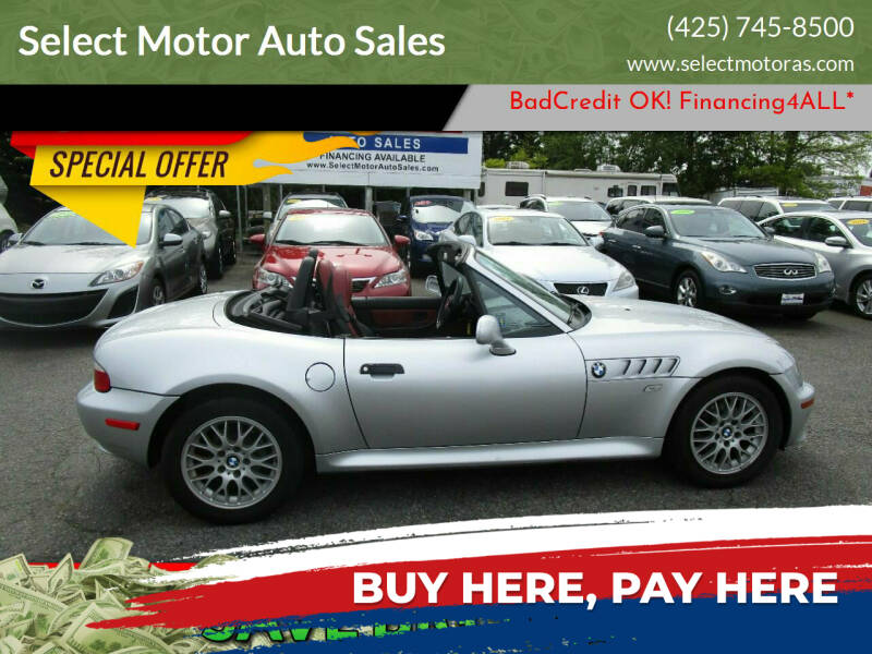 2001 BMW Z3 for sale at Select Motor Auto Sales in Lynnwood WA