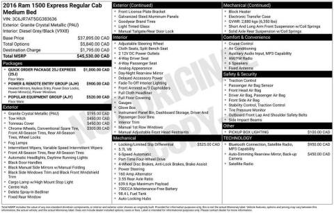 2016 RAM 1500 Express