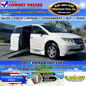 2013 Honda Odyssey for sale at Wheelchair Vans Inc in Laguna Hills CA