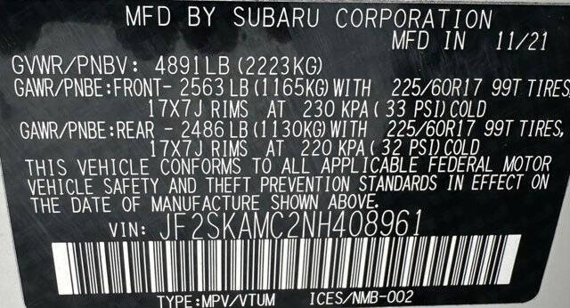 2022 Subaru Forester Wilderness