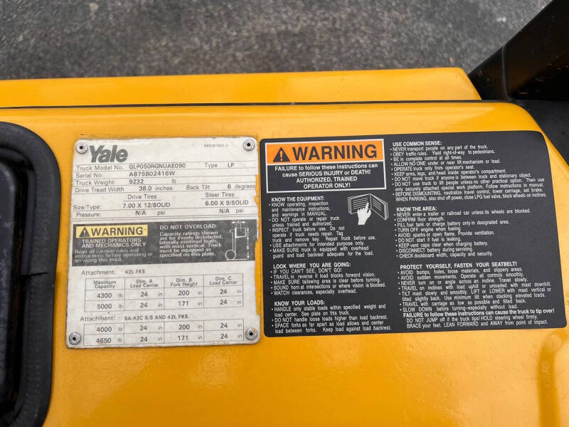 1999 YALE GLP050RG