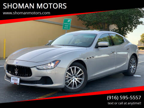 2014 Maserati Ghibli for sale at SHOMAN AUTO GROUP in Davis CA