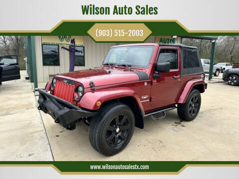 2013 Jeep Wrangler for sale at Wilson Auto Sales in Chandler TX