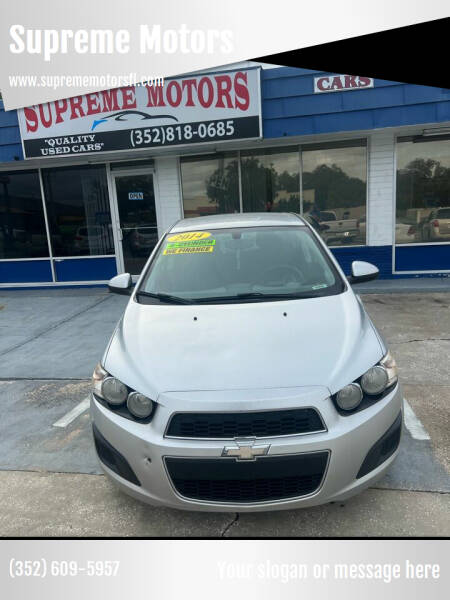2014 Chevrolet Sonic for sale at Supreme Motors in Leesburg FL