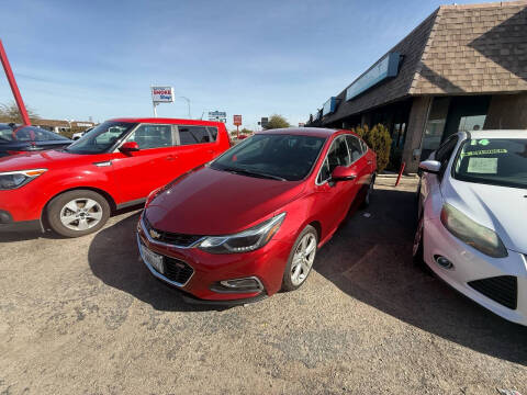 2017 Chevrolet Cruze for sale at Route 66 Auto Center Inc in Victorville CA