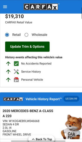 2020 Mercedes-Benz A-Class A 220