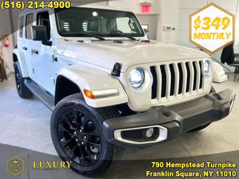 2021 Jeep Wrangler Unlimited for sale at LUXURY MOTOR CLUB in Franklin Square NY