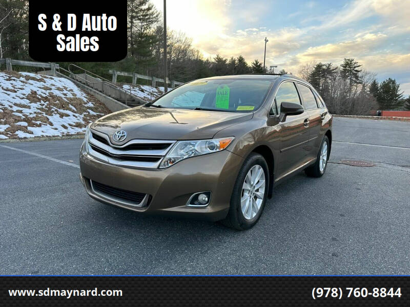 2013 Toyota Venza for sale at S & D Auto Sales in Maynard MA