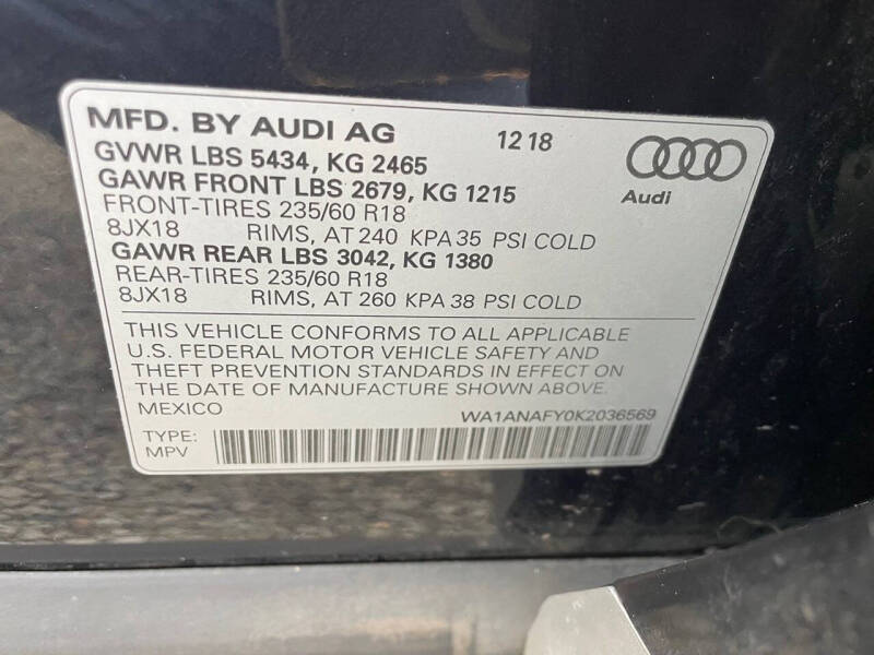 2019 Audi Q5 quattro Premium 45 TFSI