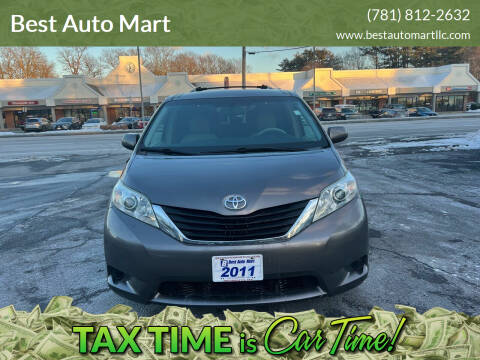 2011 Toyota Sienna for sale at Best Auto Mart in Weymouth MA