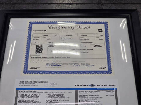 2002 Chevrolet Camaro Z28