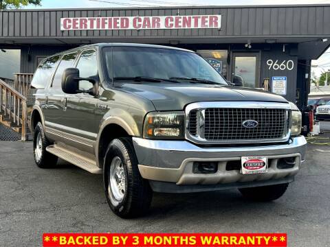 2000 Ford Excursion for sale at CERTIFIED CAR CENTER in Fairfax VA