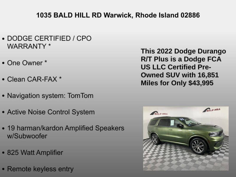 2022 Dodge Durango R/T Plus