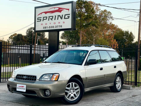 2003 Subaru Outback for sale at Spring Motors in Spring TX