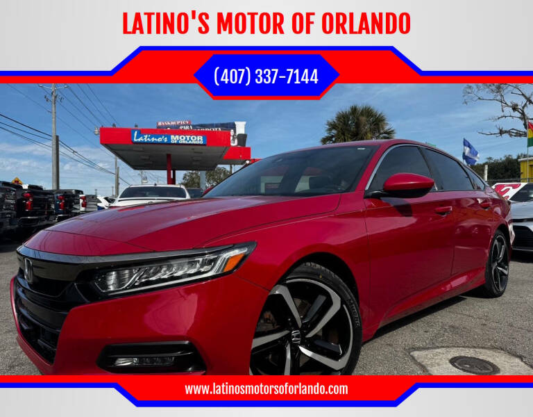 2018 Honda Accord for sale at LATINO'S MOTOR OF ORLANDO in Orlando FL