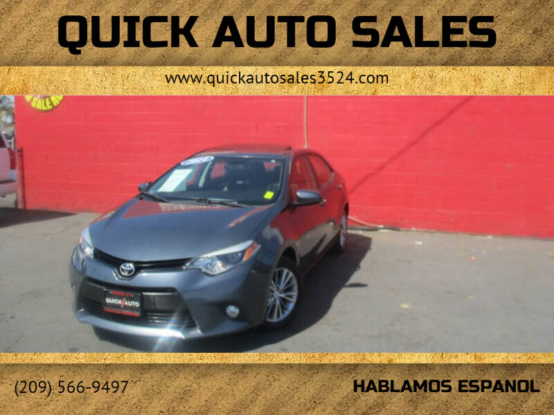2014 Toyota Corolla for sale at Quick Auto Sales in Ceres CA