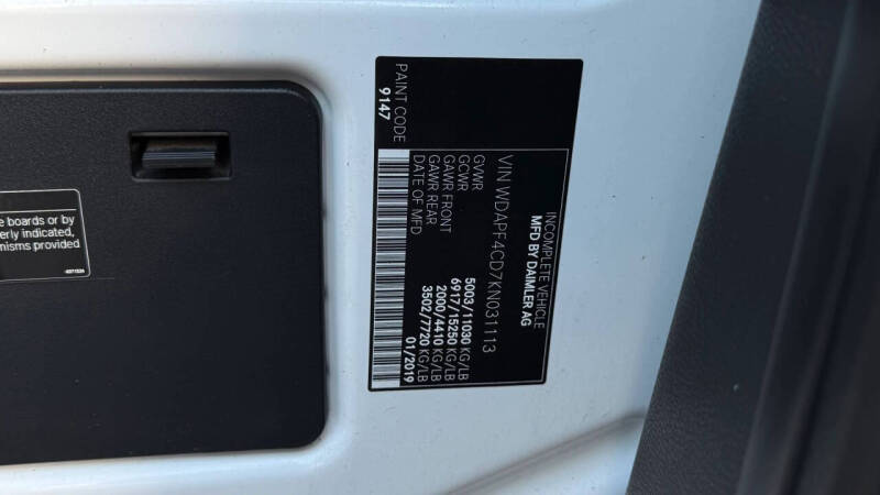 2019 Mercedes-Benz Sprinter 3500XD