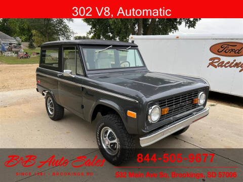 1976 Ford Bronco for sale at B & B Auto Sales in Brookings SD