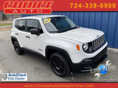 2017 Jeep Renegade for sale at CHOICE AUTO SALES in Murrysville PA