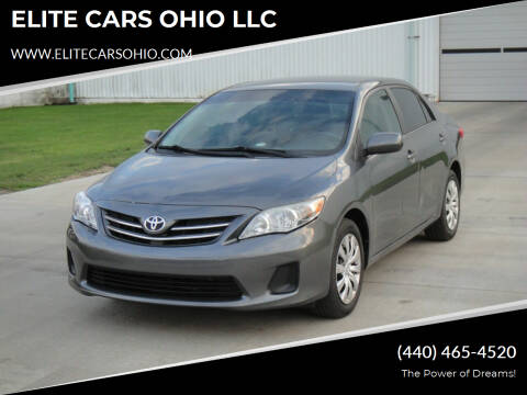 2013 Toyota Corolla for sale at ELITE CARS OHIO LLC in Solon OH