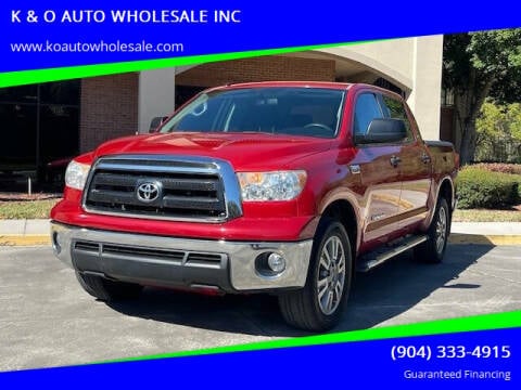 2011 Toyota Tundra for sale at K & O AUTO WHOLESALE INC in Jacksonville FL