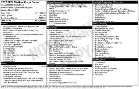 2017 BMW M6 Gran Coupe