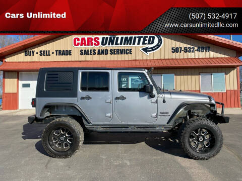 2017 Jeep Wrangler Unlimited for sale at Cars Unlimited in Marshall MN
