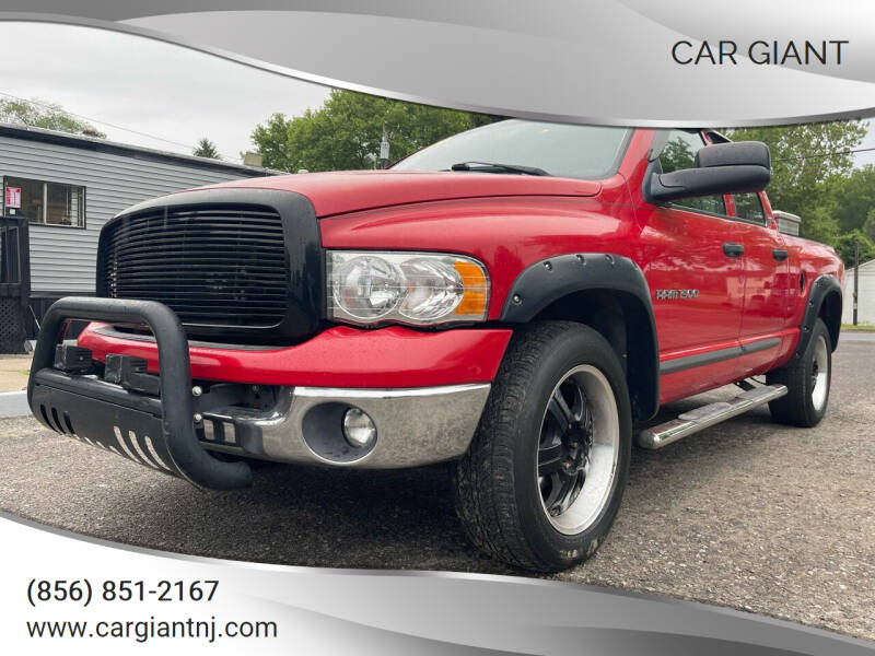 2002 Dodge Ram 1500 for sale at Car Giant in Pennsville NJ