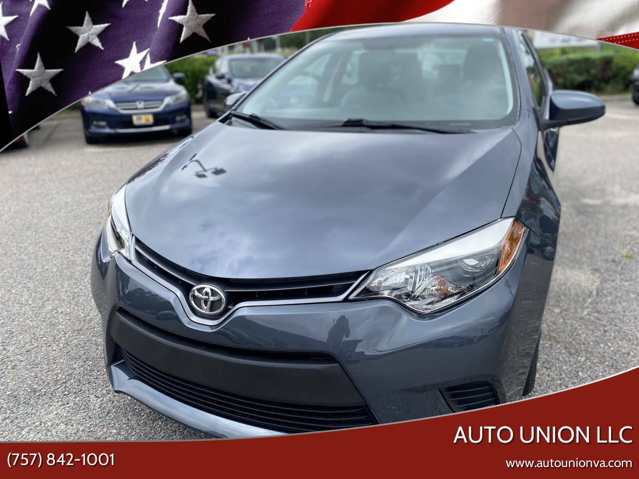 Blue 2016 Toyota Corolla Sedan Front-Wheel Drive Continuously Variable Transmission