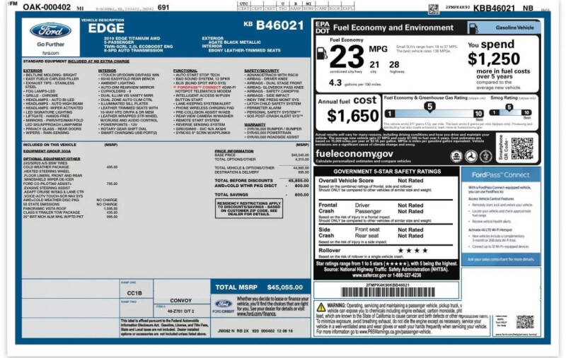 2019 Ford Edge Titanium