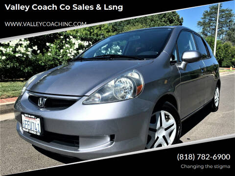 2008 Honda Fit for sale at Valley Coach Co Sales & Lsng in Van Nuys CA