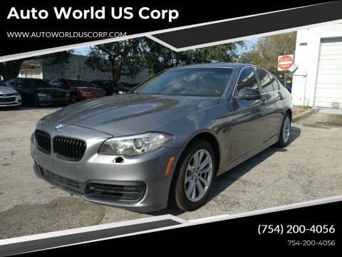 2014 BMW 5 Series for sale at Auto World US Corp in Plantation FL