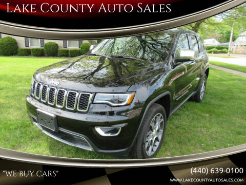 2019 Jeep Grand Cherokee for sale at Lake County Auto Sales in Painesville OH