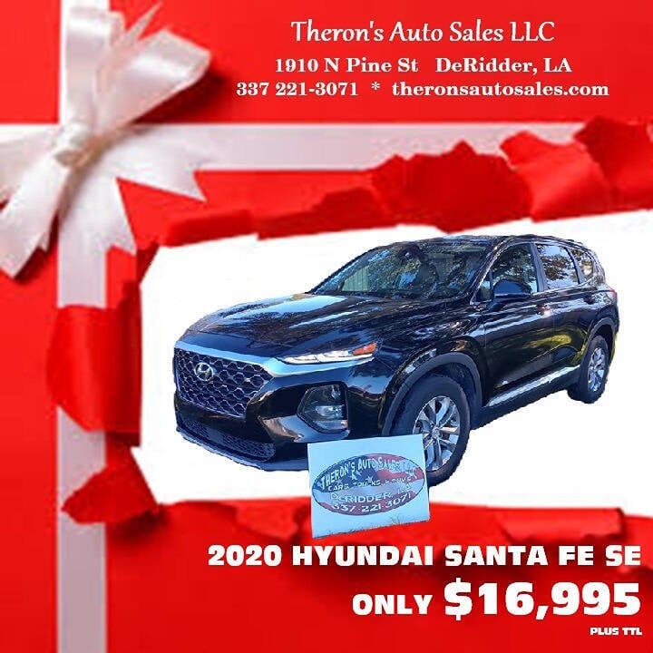 2020 Hyundai SANTA FE for sale at Theron's Auto Sales, LLC in Deridder, LA