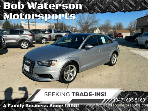 2015 Audi A3 for sale at Bob Waterson Motorsports in South Elgin IL