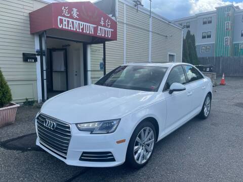 2017 Audi A4 for sale at Champion Auto LLC in Quincy MA