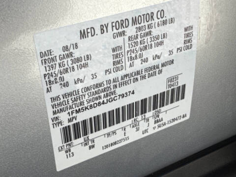 2018 Ford Explorer XLT