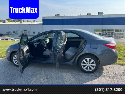 2016 Toyota Corolla for sale at TruckMax in Laurel MD