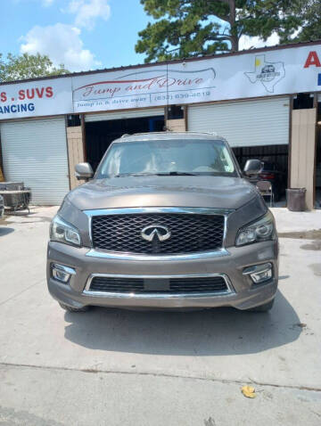 2016 Infiniti QX80 for sale at Jump and Drive LLC in Humble TX
