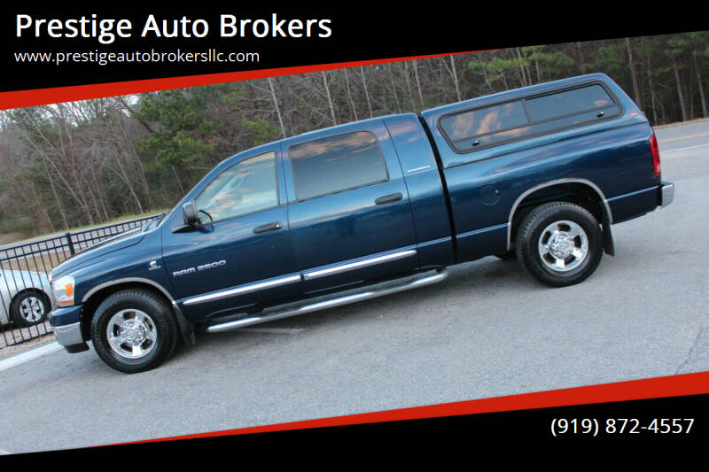 2006 Dodge Ram Pickup 2500 for sale at Prestige Auto Brokers in Raleigh NC