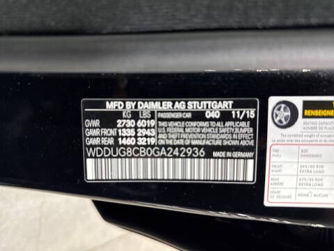 2016 Mercedes-Benz S-Class S 550