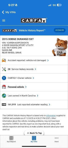 2015 Dodge Durango SXT