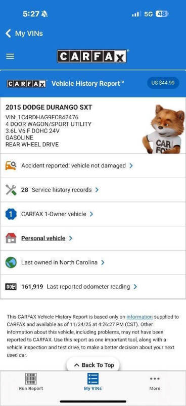 2015 Dodge Durango SXT