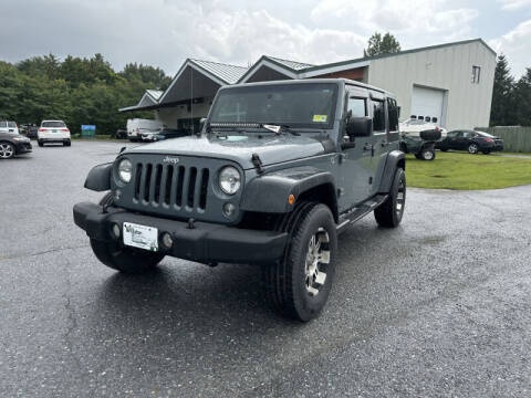 2015 Jeep Wrangler Unlimited for sale at Williston Economy Motors in South Burlington VT