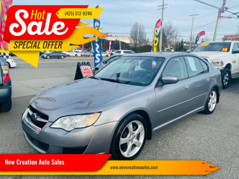 2008 Subaru Legacy for sale at New Creation Auto Sales in Everett WA