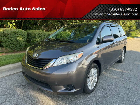 2012 Toyota Sienna for sale at Rodeo Auto Sales in Winston Salem NC