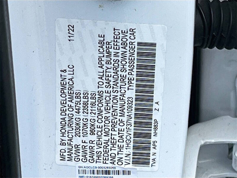 2022 Honda Accord Sport