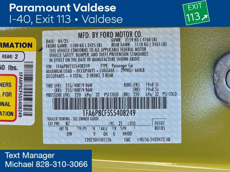 2025 Ford Mustang GT